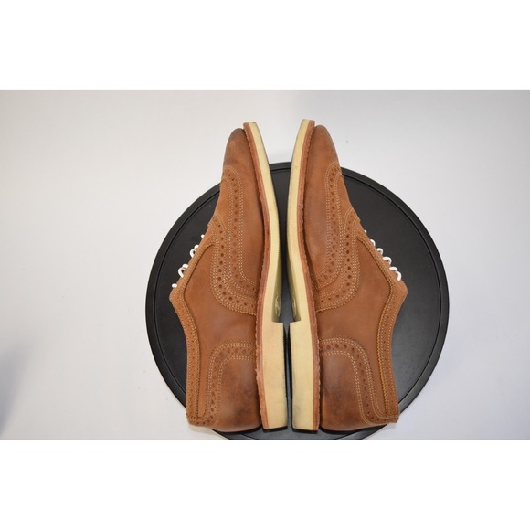 Allen Edmonds X Brooks Brothers Wingtip Brogue Oxfords Brown Leather 10 D Vibram - Picture 6 of 8